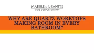 Why are Quartz Worktops Making Room in Every Bathroom?