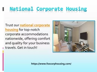 National Corporate Housing