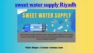 sweet water supply Riyadh