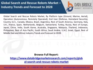 Global Search and Rescue Robots Market