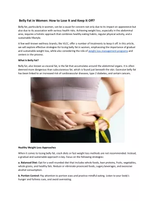 Belly Fat in Women.docx