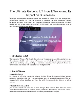 The Ultimate Guide to IoT_ How It Works and Its Impact on Businesses - Data Science Course