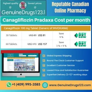 Canagliflozin Pradaxa Cost per month