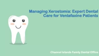 VENLAFAXINE AND XEROSTOMIA