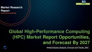 High-Performance Computing (HPC) Market Worth US$ 54.9 billion by 2027