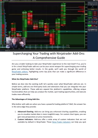 Supercharging Your Trading with Ninjatrader Add-Ons A Comprehensive Guide