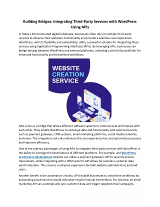 Building Bridges: Integrating Third-Party Services with WordPress Using APIs