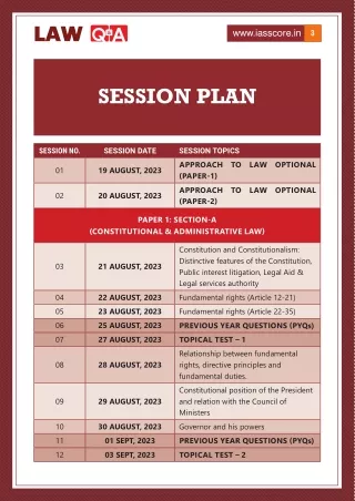 GSCORE - UPSC Law Optional Test Series