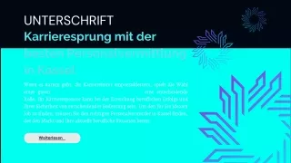 Karrieresprung mit der besten Personalvermittlung in Kassel