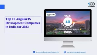 Top 10 AngularJS Development Companies in India for 2023