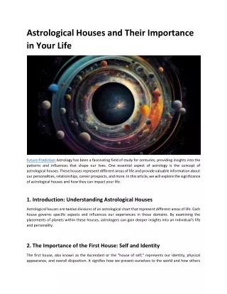 Astrological Houses and Their Importance in Your Life
