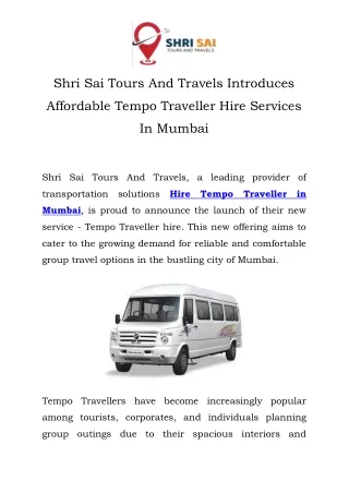 Hire Tempo Traveller in Mumbai Call-7414977033