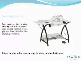 Sewing table