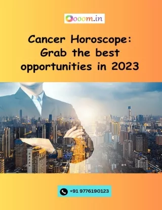 Cancer Horoscope Achieve your goal by using horoscope report