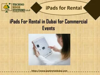 iPads For Rental in Dubai for Commercial Events