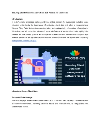 Securing Client Data_ MioSalon's Core Sub-Feature for Spa Clients