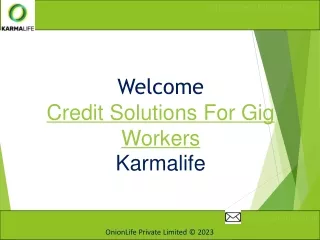 Credit Solutions For Gig Workers