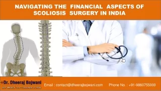 Navigating the  Financial  Aspects of  Scoliosis  Surgery in India