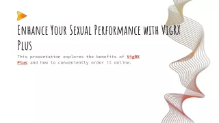 Elevate Your Bedroom Experience with VigrX Plus Buy Now!