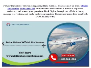 Delta Airlines Phone Number