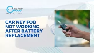 Reprogramming of Remote Car Key Fob | Car Key Services