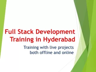 Full Stack Development training in Hyderabad