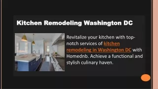 Kitchen Remodeling Washington DC