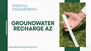 Get Groundwater Recharge AZ Services at ParjanaEngineering