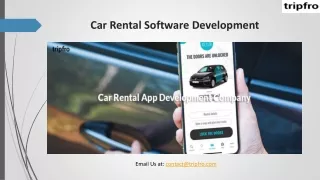 Car Rental Software Development