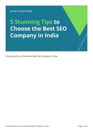 Check The Background Of Best SEO Company In India