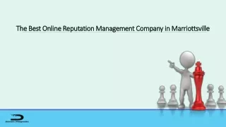 The Best Online Reputation Management Company Marriottsville