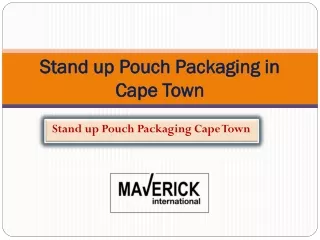 Stand up Pouch Packaging in Cape Town