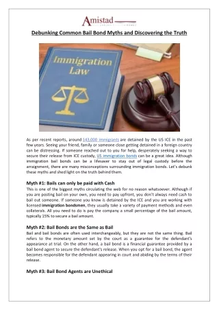 Debunking Common Bail Bond Myths and Discovering the Truth