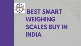 Best smart weighing scales buy in India