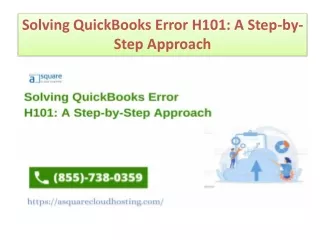 Solving QuickBooks Error H101: A Step-by-Step Approach