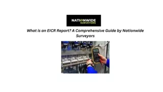 What is an EICR Report A Comprehensive Guide by Nationwide Surveyors