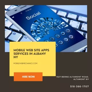 Mobile Web Site Apps Services in Albany NY