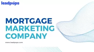 Mortgage marketing company - Lead Pops