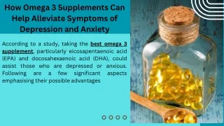 How Omega 3 Supplements Can Help Alleviate Symptoms of Depression and Anxiety (1)