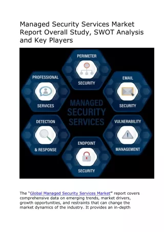 Managed Security Services Market Report Overall Study