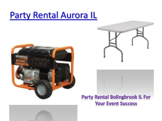 Party Rental Aurora IL