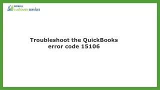 Proven Strategies For Solving QuickBooks Error 15106