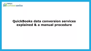 Proven Solutions for QuickBooks Data Conversion Services Error
