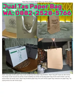 Ô88ᒿ~ᒿ5ᒿ8~57ᏮᏮ (WA) Harga Tas Kertas Nasi Isi 100 Tas Tentengan Kertas