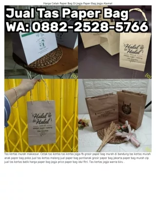 O88ᒿ·ᒿ5ᒿ8·5ᜪ66 (WA) Paper Bag Jogja Anak Sekolah Jual Paper Bag Polos Jakarta