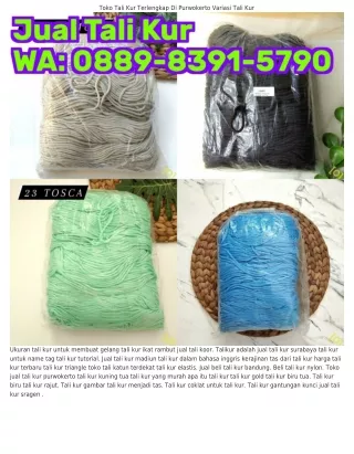 ౦88ᑫ·8Зᑫl·57ᑫ౦ (WA) Pemasangan Tali Kur Yang Benar Membuat Tas Dari Tali Kur