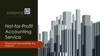 Financial Stewardship for Impact: Not-for-Profit Accounting Services