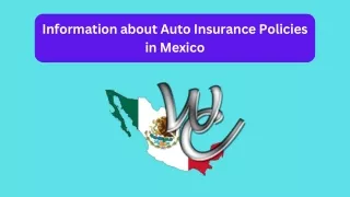 Information about Auto Insurance Policies in Mexico