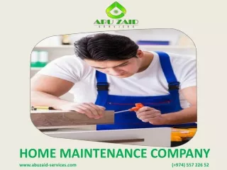 HOME MAINTENANCE COMPANY pdf