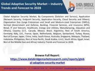 Global Adaptive Security Market